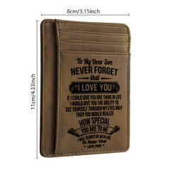 Vintage PU Leather Wallet Coin Purse Money Card Holder