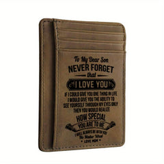 Vintage PU Leather Wallet Coin Purse Money Card Holder