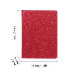 Fine Glitter Powder Passport Bag PU Leather Card Holder