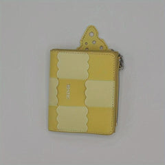 Cheese Pendant Biscuit Shape Wallet with Card Slots Pocket