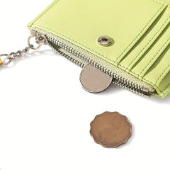 Cheese Pendant Biscuit Shape Wallet with Card Slots Pocket