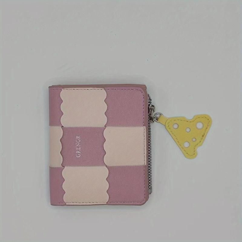 Cheese Pendant Biscuit Shape Wallet with Card Slots Pocket