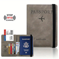 RFID Blocking Passport Holder Travel Document Card Holder