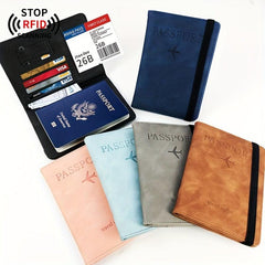RFID Blocking Passport Holder Travel Document Card Holder
