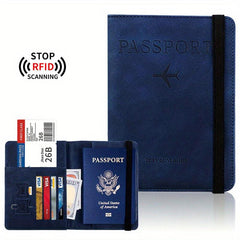 RFID Blocking Passport Holder Travel Document Card Holder