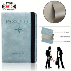 RFID Blocking Passport Holder Travel Document Card Holder