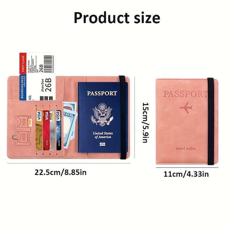 RFID Blocking Passport Holder Travel Document Card Holder