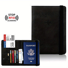 RFID Blocking Passport Holder Travel Document Card Holder
