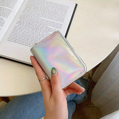 Laser PU Leather Card Holder Coin Purse