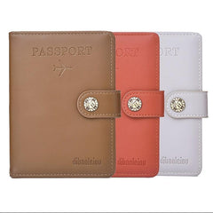 Passport Holder Cover Wallet For Women Men Blocking Travel Wallet