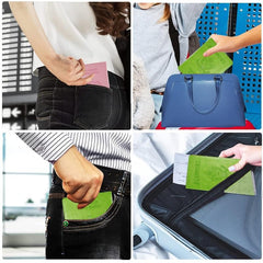 2pcs Passport & Vaccine Card Holder Combo - Leather Protector Case