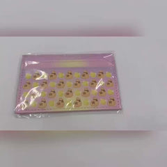 Women's Leather Card Sleeve with Double Slots - Cartoon Card Sleeve