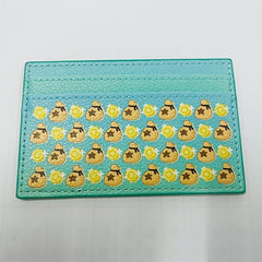 Women's Leather Card Sleeve with Double Slots - Cartoon Card Sleeve