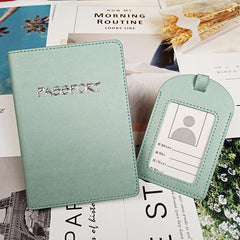 Travel Passport Holder & Luggage Tag Set