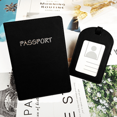 Travel Passport Holder & Luggage Tag Set