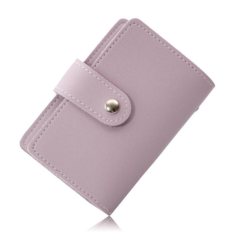 26 Card Slots PU Leather Credit Card Storage Bag Unisex
