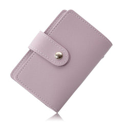 26 Card Slots PU Leather Credit Card Storage Bag Unisex
