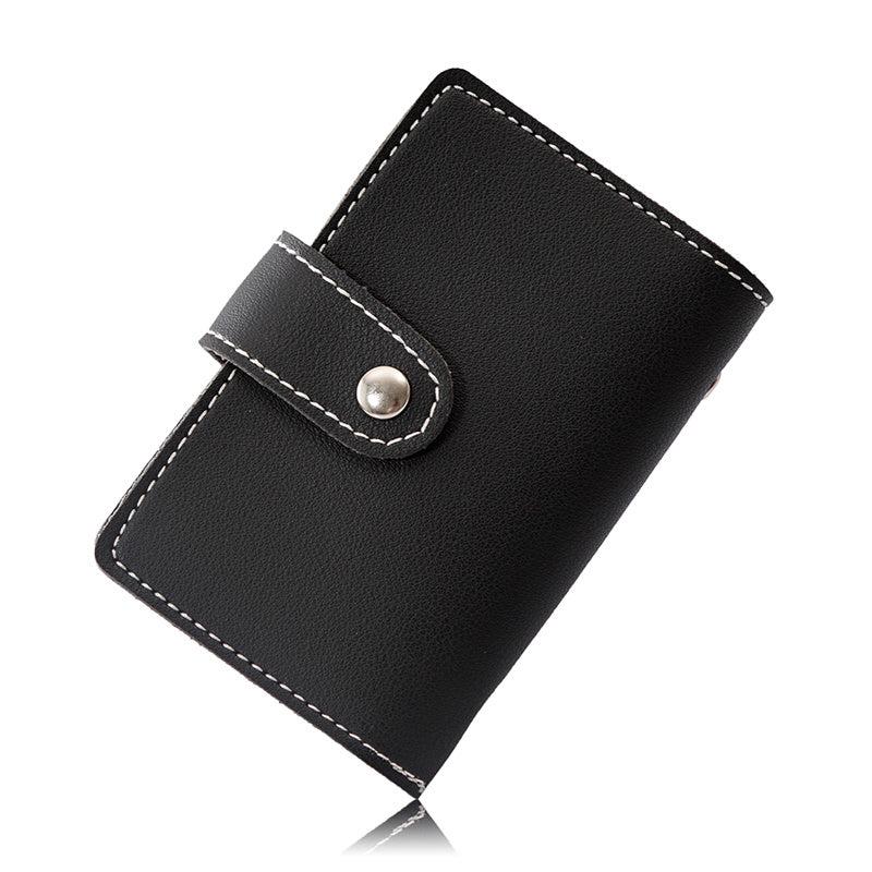26 Card Slots PU Leather Credit Card Storage Bag Unisex