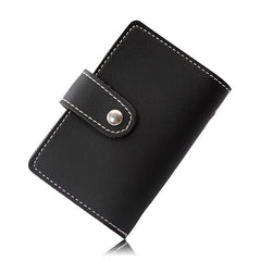 26 Card Slots PU Leather Credit Card Storage Bag Unisex