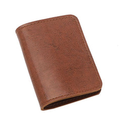 Men's Short Card Holder Ultra-thin PU Leather Card Holder