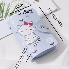 Cartoon Animal Card Holder Anti-degaussing Slim Card Wallet Case