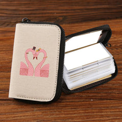 Flamingo Pattern Large Capacity Bank Card ID Bag