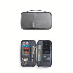 Portable Passport Card Bag with Multiple Compartments