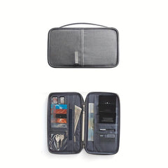Portable Passport Card Bag with Multiple Compartments