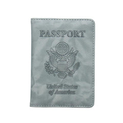 Passport Holder Vaccine Card Slot PU Leather Passport Cover Case