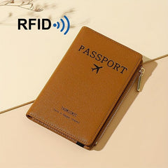 RFID Blocking Passport Holder Bifold Card Holder Zipper