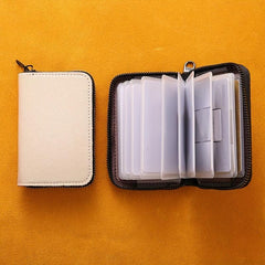 High end Mini Canvas Card Holder Thin Large Capacity
