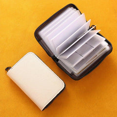 High end Mini Canvas Card Holder Thin Large Capacity