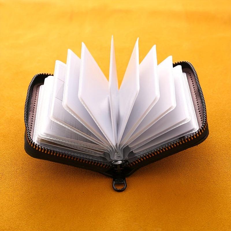 High end Mini Canvas Card Holder Thin Large Capacity