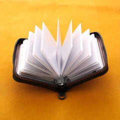 High end Mini Canvas Card Holder Thin Large Capacity