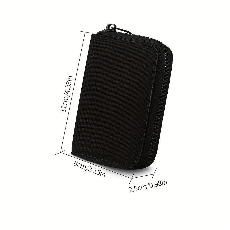 High end Mini Canvas Card Holder Thin Large Capacity