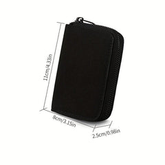 High end Mini Canvas Card Holder Thin Large Capacity