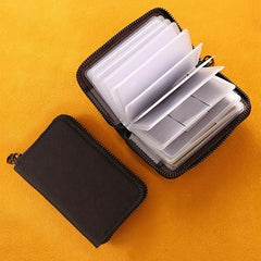High end Mini Canvas Card Holder Thin Large Capacity