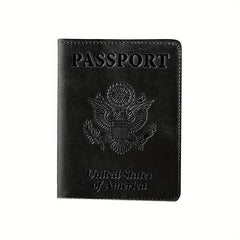 Classic PU Leather Passport Holder