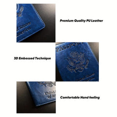 Classic PU Leather Passport Holder