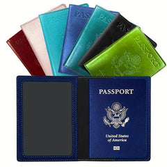 Classic PU Leather Passport Holder