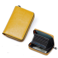 Ultra Thin Card Holder with 9 Slots Zipper Coin Purse