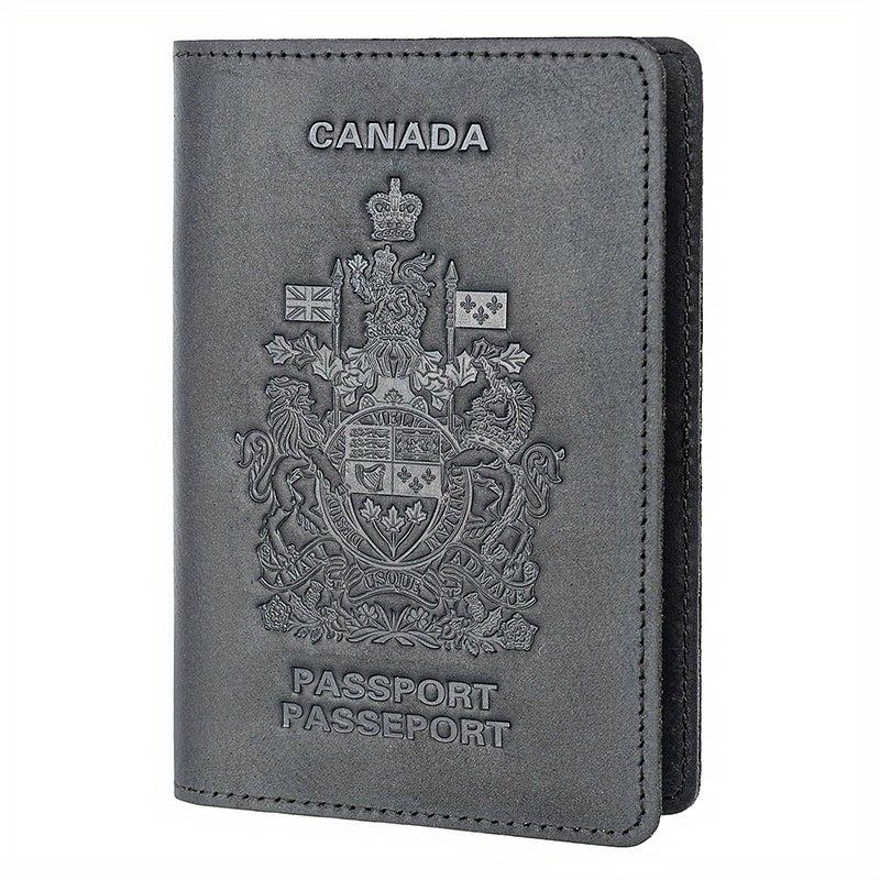 Vintage RFID Blocking Passport Holder Travel Wallet Cover Case