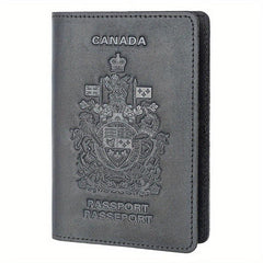 Vintage RFID Blocking Passport Holder Travel Wallet Cover Case