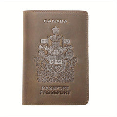 Vintage RFID Blocking Passport Holder Travel Wallet Cover Case