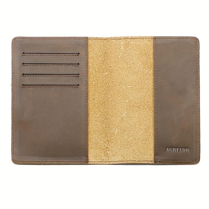 Vintage RFID Blocking Passport Holder Travel Wallet Cover Case
