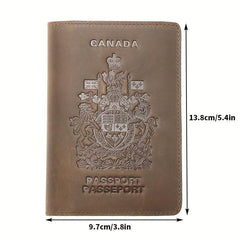 Vintage RFID Blocking Passport Holder Travel Wallet Cover Case