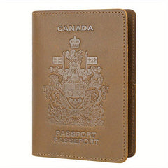 Vintage RFID Blocking Passport Holder Travel Wallet Cover Case