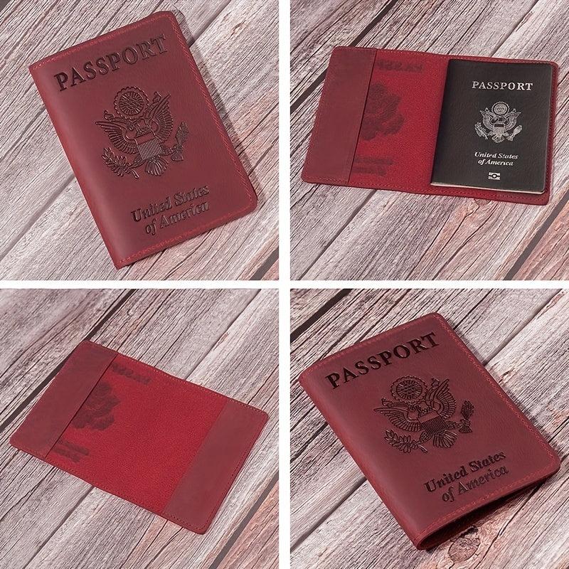 Leather Passport Holder Travel Accessory