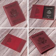 Leather Passport Holder Travel Accessory