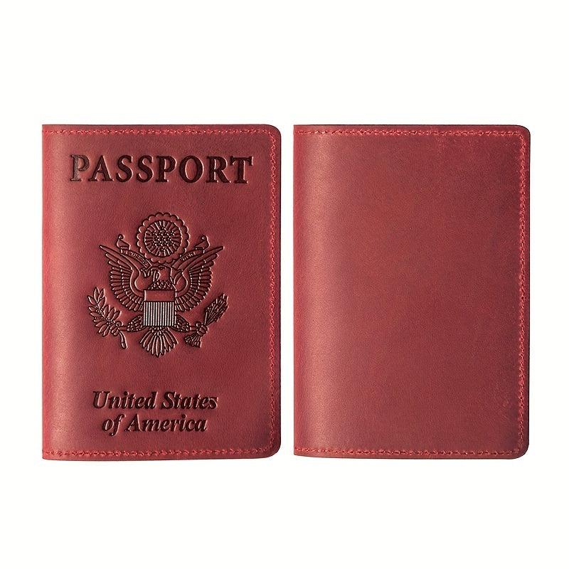 Leather Passport Holder Travel Accessory